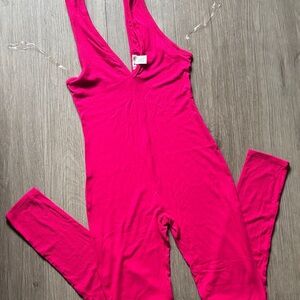 Bozzolo Hot Pink Sleeveless Bodysuit